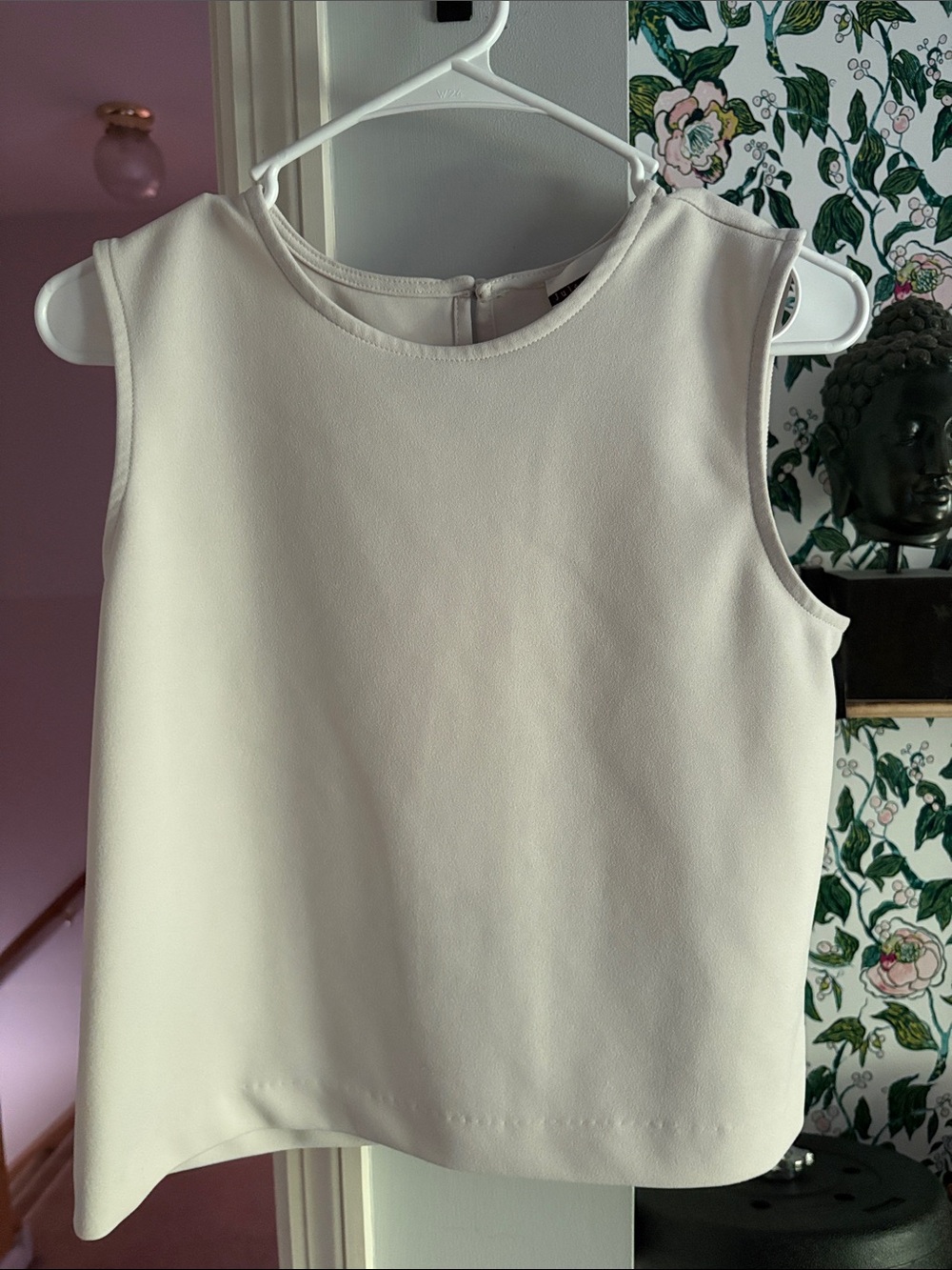 Jules & Leopold Cream Sleeveless Shell Top